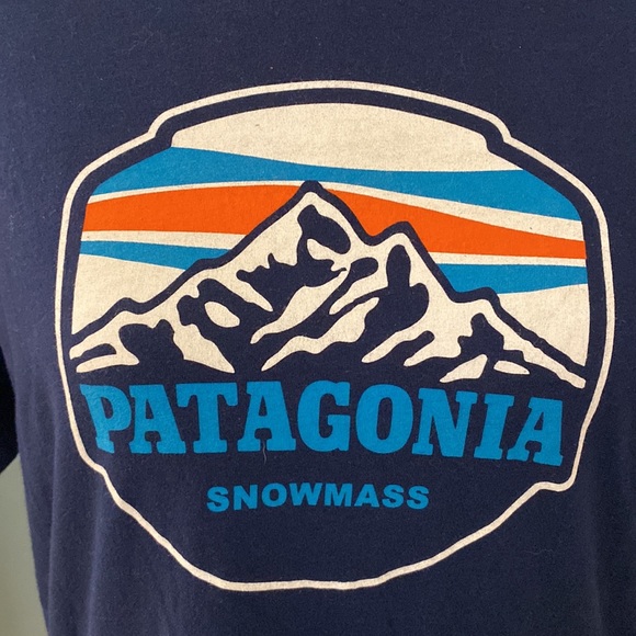 Patagonia Slim Fit "Patagonia Snowmass" Graphic T Shirt - Picture 2 of 8